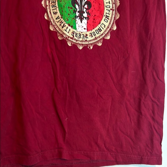 Red Italia Short Sleeve Tee - Picture 14 of 14
